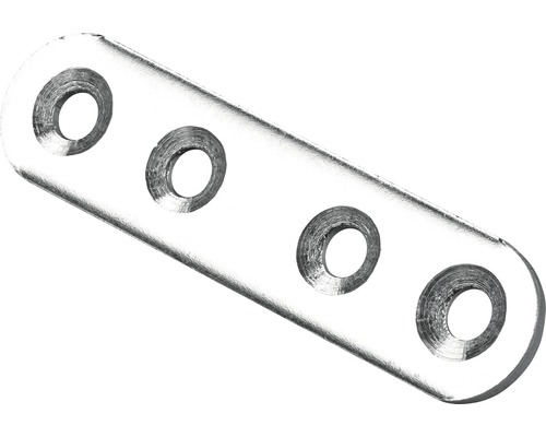 Tôle d’assemblage galvanisée 60x15 mm, 50 pièces Connecteur métallique avec quatre trous