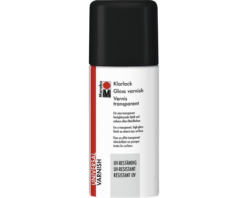 Marabu Klarlack UV-beständig transparent 400 ml Klarlack Spraydose für Oberflächenversiegelung