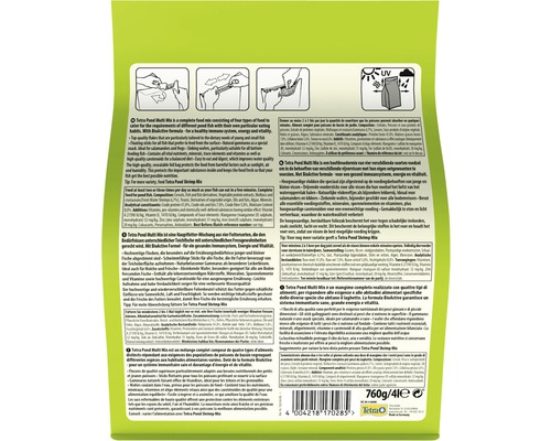 Tetra Pond Multi Mix nourriture pour poissons Emballage