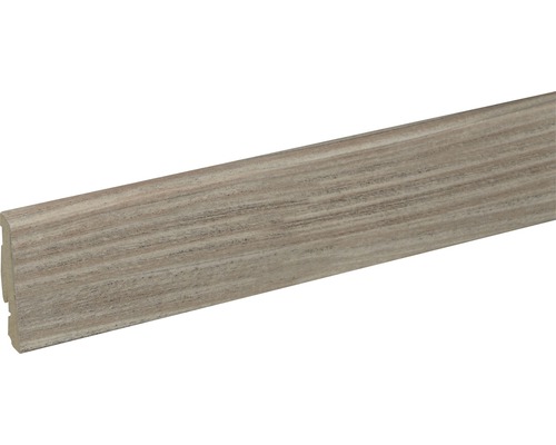 SKANDOR Sockelleiste Kastanie FU60L 19x58x2400 mm Sockelleiste in Holzoptik