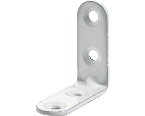 Équerre de chaise blanc 40x40x15 mm, 20 pièces Équerre métallique avec trous de fixation