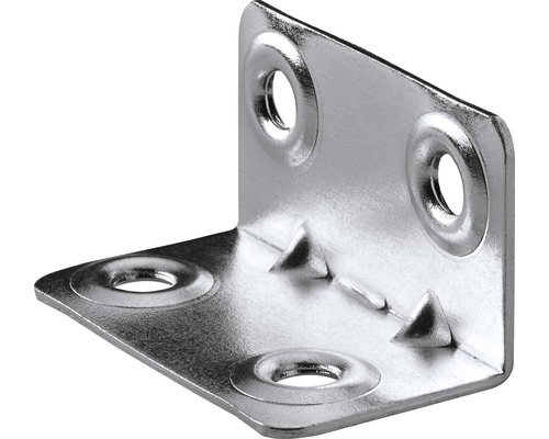Cornière longue galvanisée 20x20x37 mm, 30 pièces Équerre d''angle en métal avec trous de fixation