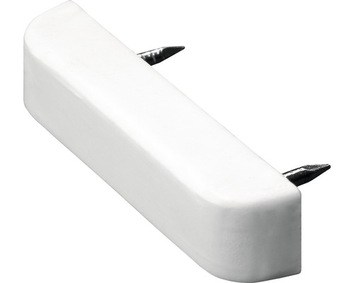 Regalbodenträger mit 2 Nägeln 40x10x15 mm weiss 50 Stück Polsternagel mit Kunststoffkopf und Stahlstift