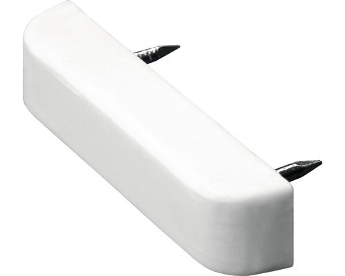 Support de tablette avec 2 clous 40x10x15 mm blanc 50 pièces