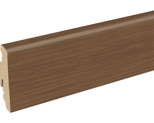 SKANDOR Sockelleiste Nussbaum elegant FU60L 19x58x2400 mm Sockelleiste aus Holz