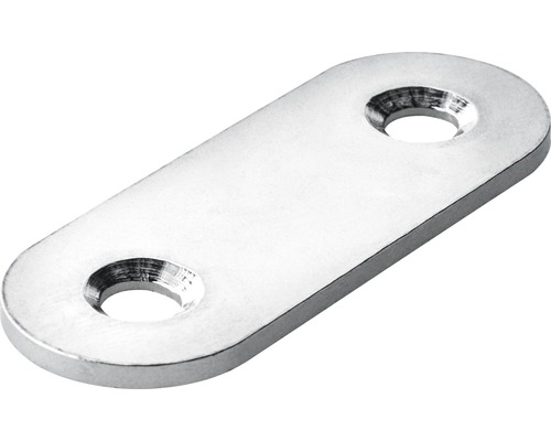 Tôle d’assemblage acier inoxydable 40x15 mm, 50 pièces Fer de connexion avec deux trous