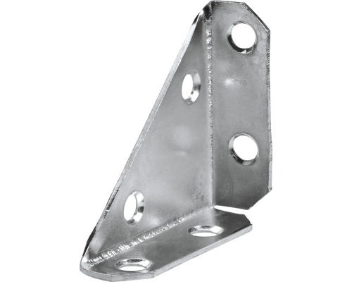 Raccord d’angle acier 75x75x105 mm, 10 pièces Équerre de fixation avec trous