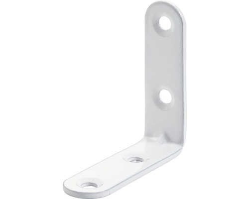 Équerre de chaise blanc 50x50x15 mm, 20 pièces Équerre de fixation en métal avec trous de perçage pour la fixation