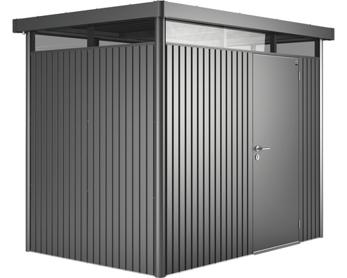 Gerätehaus biohort HighLine H2 Standardtür 275 x 195 cm dunkelgrau-metallic