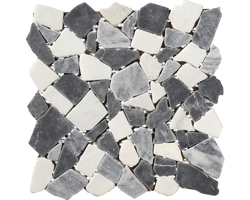 Mosaïque brisée Marquina grey 30x30 cm