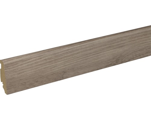 SKANDOR Sockelleiste Eiche 37194AH FU60L 19x58x2400 mm Sockelleiste mit Holzstruktur