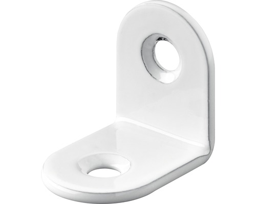 Équerre de chaise blanc 20x20x15 mm, 50 pièces Équerre avec trous pour la fixation