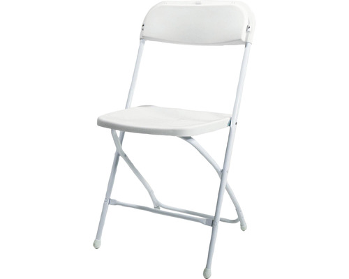 Chaise pliante blanche pour intérieur et extérieur