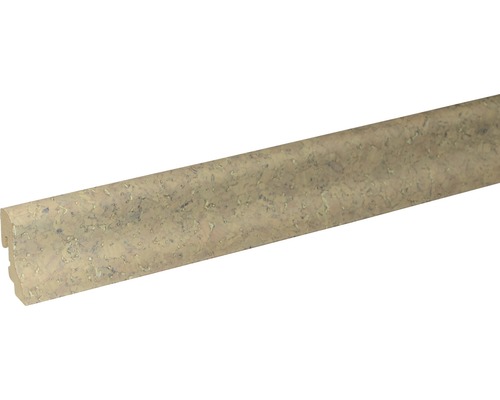 Plinthe SKANDOR liège grossier laqué SU18L 18,5 x 38,5 x 2400 mm Bordure de carrelage avec décor en pierre
