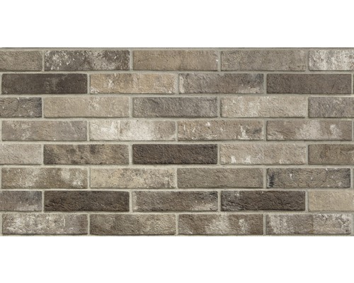 Carrelage Brick Antica Fornace bruno 6x25 cm Plaquettes de parement aspect maçonnerie