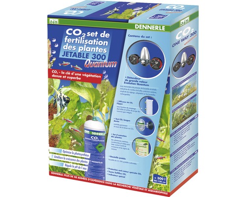 Kit de fertilisation CO2 Dennerle avec bouteille jetable pour aquariums