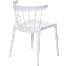 Chaise blanche avec dossier en plastique
