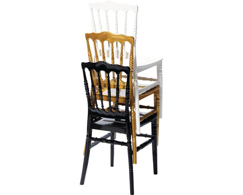 Pile de trois chaises Napoléon en bois