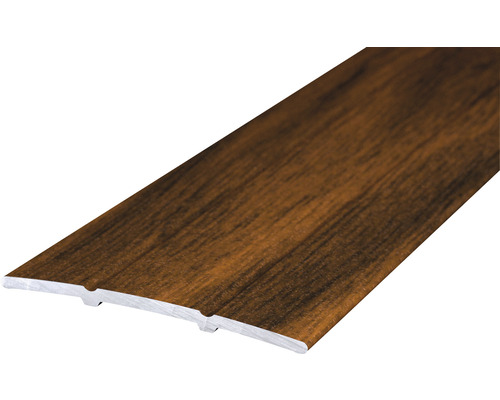 Übergangsprofil Alu nussbaum selbstklebend 38x900 mm Bodenprofil aus Holzdekor