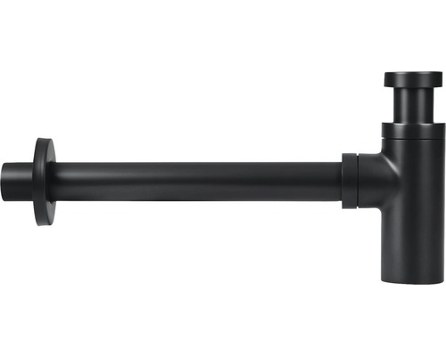 Differnz Tassensiphon für Handwaschbecken 1 1/4 Zoll x 32 mm schwarz matt 30.414.54 Schwarzer Siphon für Waschtische