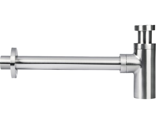 Siphon à tasse Differnz pour lavabo 1 1/4 pouce x 32 mm chrome mat 30.414.53 Siphon en métal