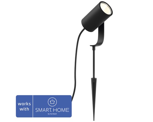 Spot LED Philips Hue Lily extension 8 W 640 lm noir