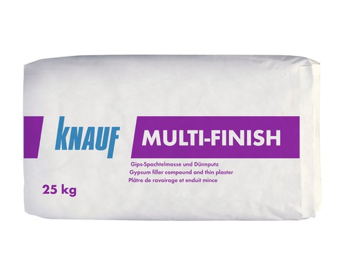 Mastic au plâtre et crépi mince Knauf Multi-Finish 25 kg