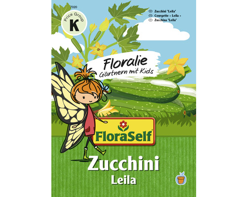 FloraSelf Floralie Jardiner avec des enfants Graines de légumes courgettes 'Leila'