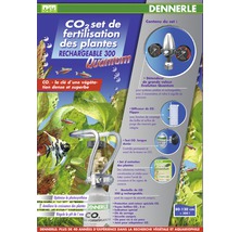 Dennerle Kit de fertilisation au CO2 pour plantes, rechargeable, 300 Quantum