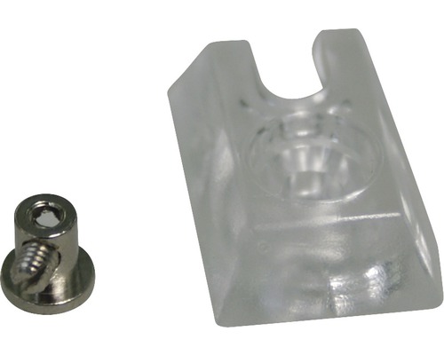 Sabot de serrage en plastique & métal 16 & 25 mm transparent