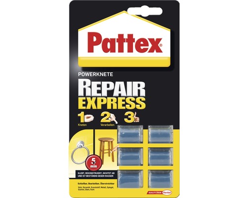 Pâte à réparer Pattex Powerknete Repair Express 6 x 5 g