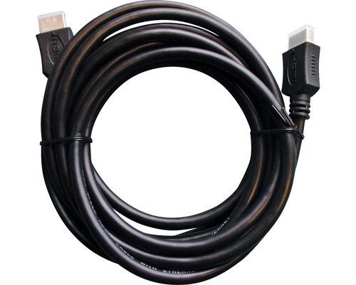Câble High-Speed-HDMI 2x fiches HDMI Type A 3 m noir Câble HDMI enroulé avec connecteurs aux deux extrémités