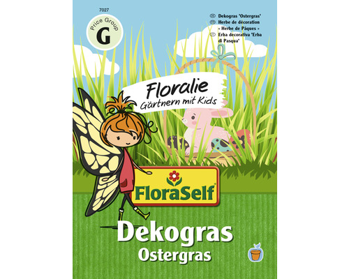 FloraSelf Floralie Gärtnern mit Kids Dekograssamen Ostergras