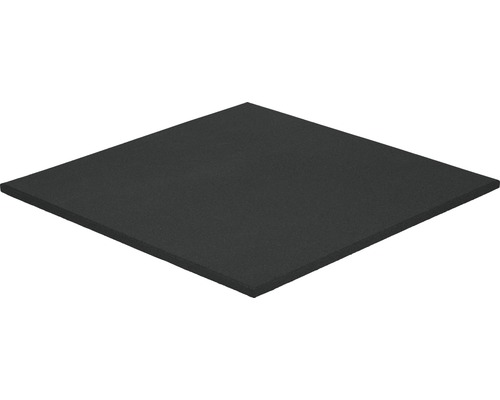 Tapis de protection du sol sol de sport en caoutchouc 100x100x2 cm noir