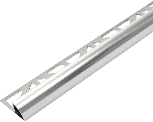 Profilé de finition quart de rond Dural Durondell DRA 862 aluminium argent haute brillance anodisé 300 cm