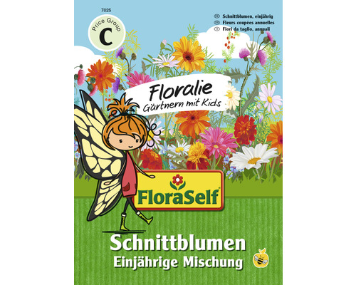 FloraSelf Floralie Gärtnern mit Kids Blumenwiesensamen ‘Schnittblumenmischung‘