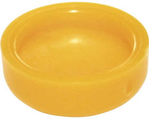 Gelber Möbelstopfen aus Kunststoff