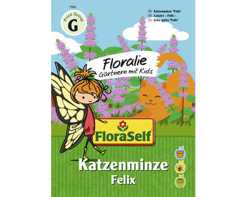 FloraSelf Floralie Gärtnern mit Kids Kräutersamen Katzenminze 'Felix'
