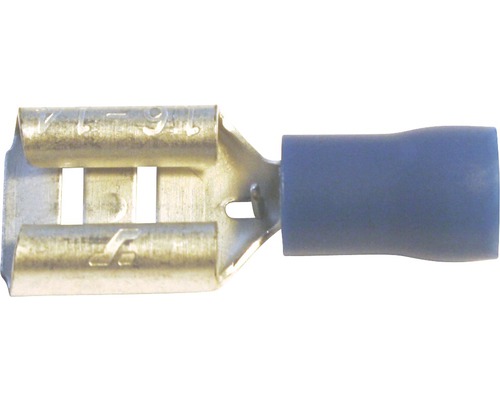 Douille plate à enficher bleue 8,2 mm 100 unités Cosse femelle plate avec isolation pour connexions électriques