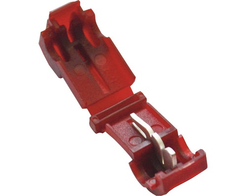 Connecteur de dérivation rouge 0,5-1,00 mm² 100 unités Connecteur de dérivation pour câbles électriques