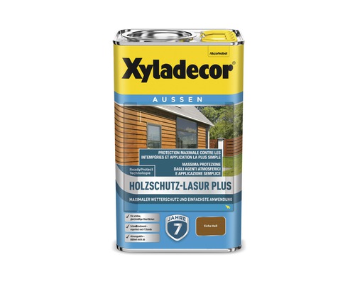 Lasure de protection du bois Xyladecor Plus pour l''extérieur en bidon