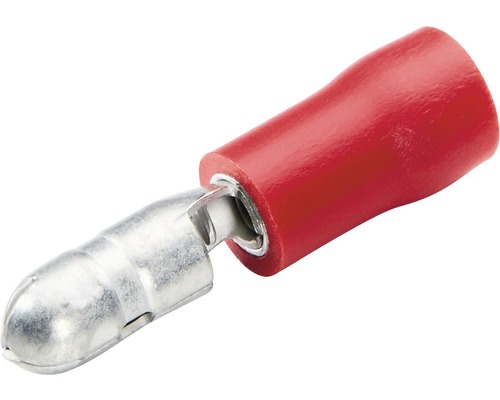 Rundstecker rot 4 mm 100er Rundstecker rot 4 mm 100er