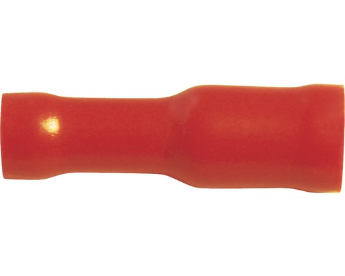 Douille ronde rouge 4 mm 100 unités