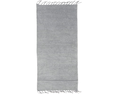Fleckerlteppich Chenille grau 60x120 cm Fleckerlteppich Chenille grau 60x120 cm