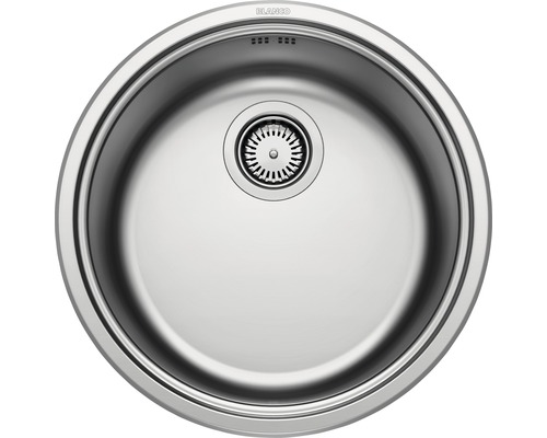 Évier Blanco RONDOSOL lxp 460x460 mm acier inoxydable finition brossée 513306 Évier rond en acier inoxydable avec drain
