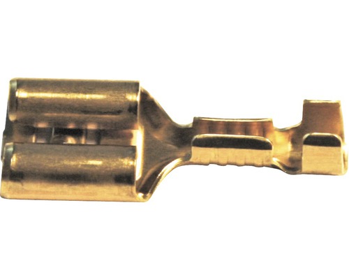 Douille plate à enficher 6,3 mm 100 unités Cosse femelle plate en métal