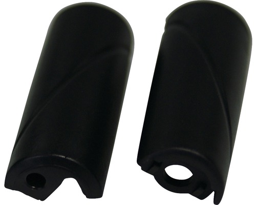 Zwei schwarze Kunststoffgriffe
