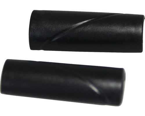 Zwei schwarze Fahrradgriffe