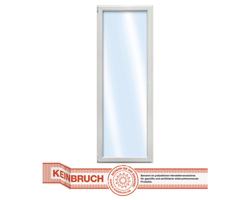 Kunststofffenster RC2 VSG ARON Basic weiss 650x1550 mm DIN Links