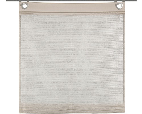 Store Bateau Semi-Transparent Taupe 45x140 Cm - Crochets Inox, Montage Sans Perçage - Pour Fenêtre, Filtre Lumière